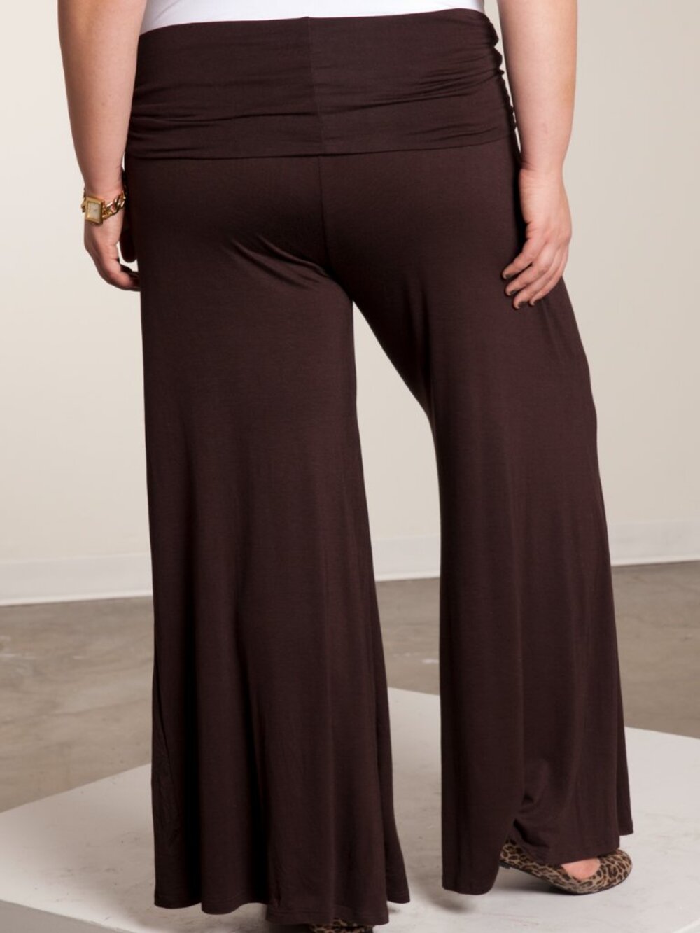 Plus size palazzo wide leg pants 2X - Picture 2 of 2